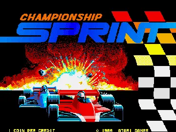 Championship Sprint (rev 3) screen shot title